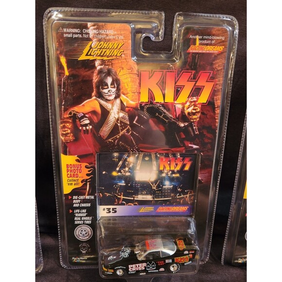 Vintage KISS Johnny Lightning Dragster Cars LOT OF 5 In Box 1997 Rare Toys - Picture 11 of 12